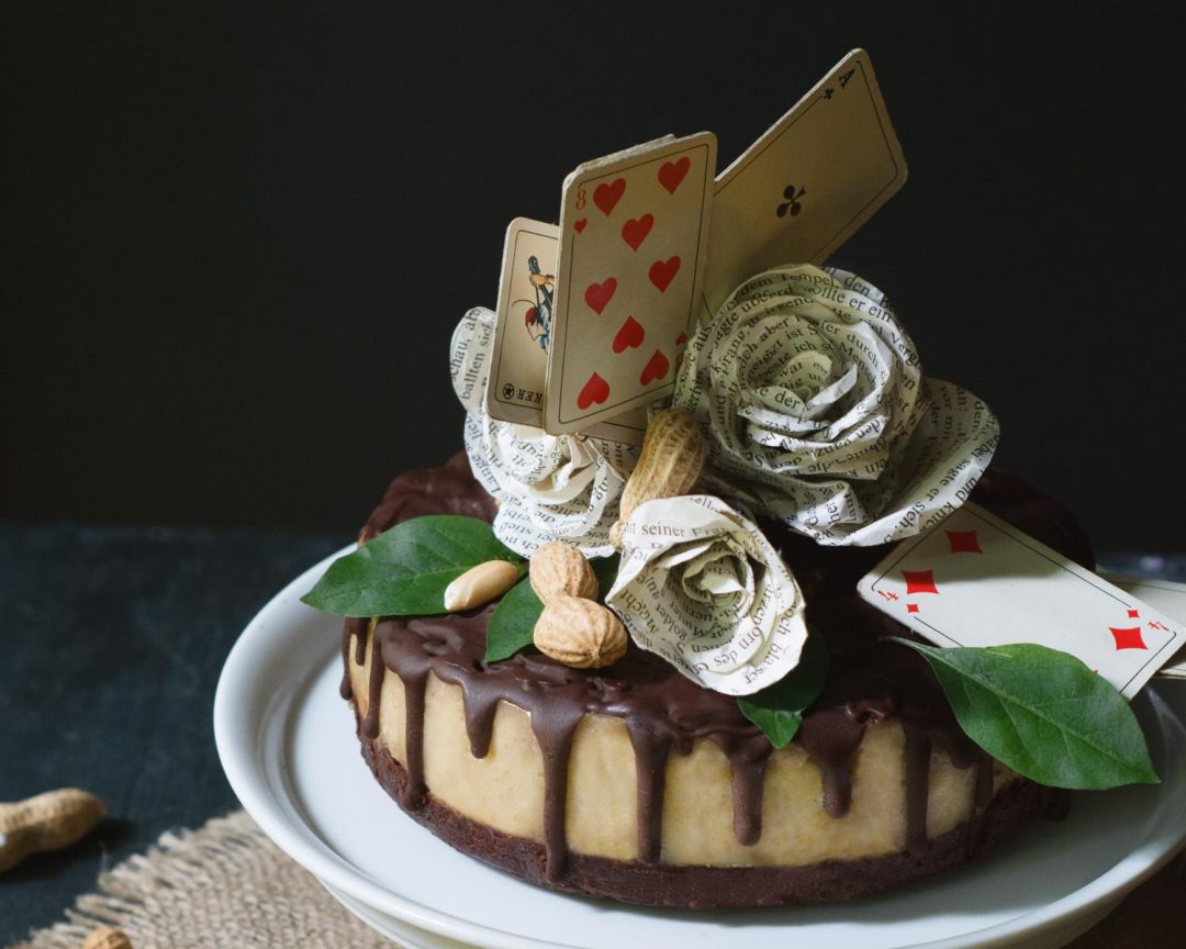 Snickers Torte Vegan Erdnuss Karamell Torte Art & Almonds 1