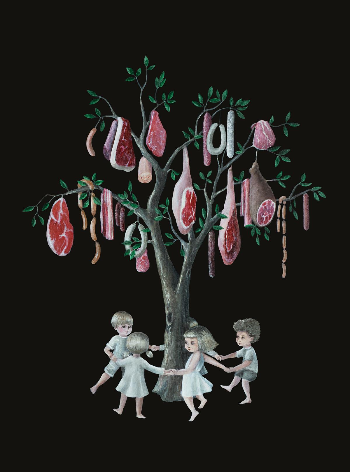 The Meat Tree Caroletta Artwork